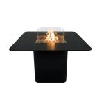 ELEMENTI PLUS BRUGGE Propane Marble Porcelain 46.5-Inch Dining Fire Table - OFP202BB