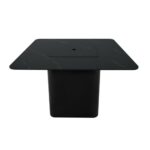 ELEMENTI PLUS BRUGGE Propane Marble Porcelain 46.5-Inch Dining Fire Table (Bulgaria Black) - OFP202BB - Image 3