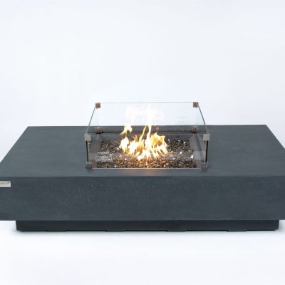 Firepit Tables with Wind Guard installed