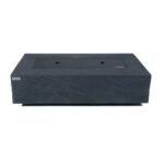 ELEMENTI PLUS CAPE TOWN 56-Inch Rectangular Concrete Fire Pit Table (BLACK) - OFG410SL