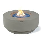 ELEMENTI PLUS COLOSSEO 41-inch Round Natural Gas Concrete Fire Table - OFG414LG-NG