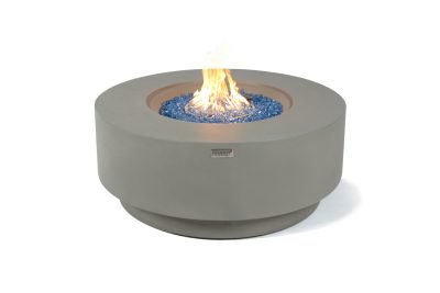 ELEMENTI PLUS COLOSSEO 41-inch Round Natural Gas Concrete Fire Table – OFG414LG-NG