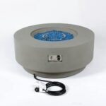 ELEMENTI PLUS COLOSSEO 41-inch Round Propane Gas Concrete Fire Table - OFG414LG-LP - Image 2