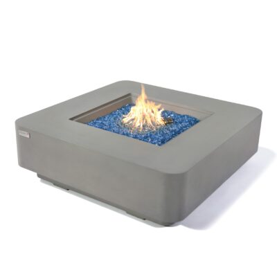 ELEMENTI PLUS LUCERNE 60-Inch Square Natural Gas Fire Pit Table 01