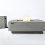 ELEMENTI PLUS LUCERNE 60-Inch Square Propane Fire Pit Table lp