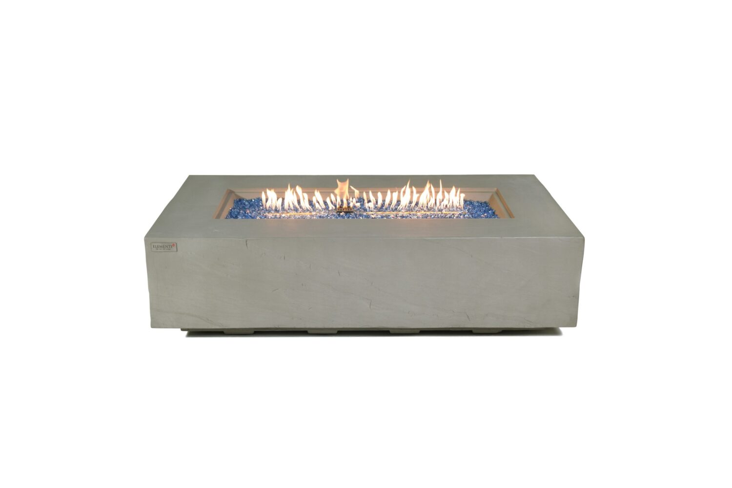 ELEMENTI PLUS METEORA 56-Inch Rectangular Concrete Fire Pit Table – OFG410SG