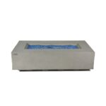 ELEMENTI PLUS METEORA 56-Inch Rectangular Concrete Fire Pit Table - OFG410SG - Image 2