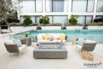 ELEMENTI PLUS METEORA 56-Inch Rectangular Concrete Fire Pit Table - OFG410SG - Image 4
