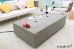 ELEMENTI PLUS METEORA 56-Inch Rectangular Concrete Fire Pit Table - OFG410SG - Image 7
