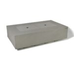 ELEMENTI PLUS METEORA 56-Inch Rectangular Concrete Fire Pit Table - OFG410SG - Image 3