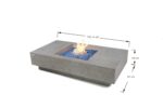 ELEMENTI PLUS MONTE CARLO 60-Inch Rectangular Propane Fire Pit Table - OFG416LG-LP - Image 4