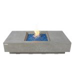 ELEMENTI PLUS MONTE CARLO 60-Inch Rectangular Fire Pit Table