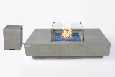 ELEMENTI PLUS MONTE CARLO 60-Inch Rectangular Propane Fire Pit Table – OFG416LG-LP