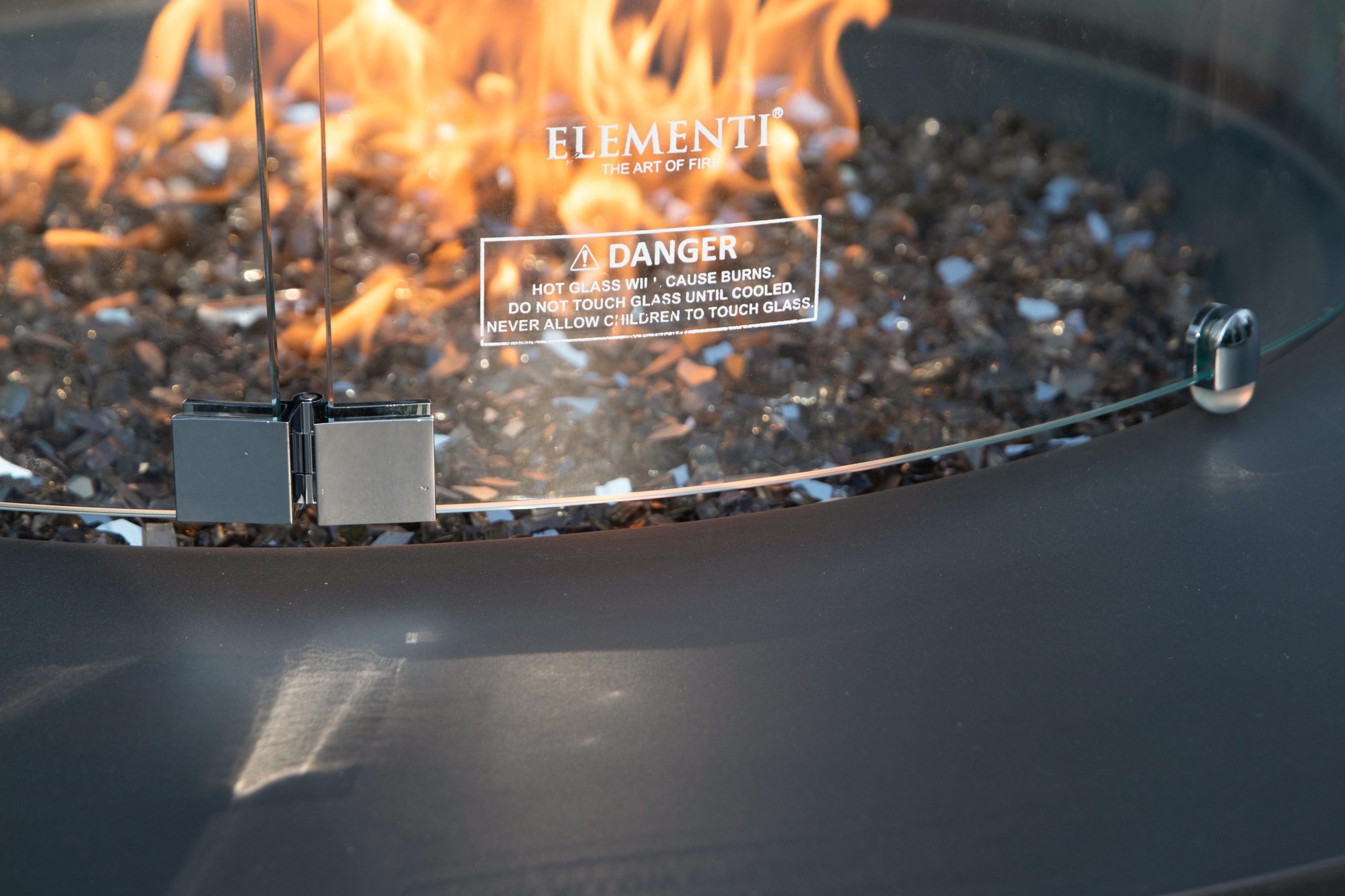 ELEMENTI PLUS NIMES Natural Gas Fire Pit Table - OFG414DG-NG