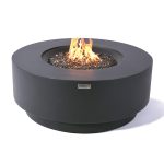 ELEMENTI PLUS NIMES 41-Inch Round Concrete Propane Fire Pit Table - OFG414DG-ng