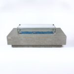 ELEMENTI PLUS RIVIERA 60-Inch Rectangular Concrete Natural Gas Fire Pit Table - OFG415LG-NG - Image 3