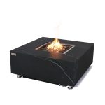 ELEMENTI PLUS SOFIA 39.5-Inch Marble Porcelain Fire Table - OFP103BB