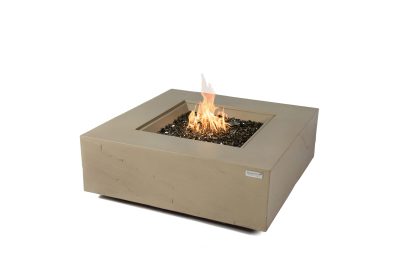 ELEMENTI PLUS ULURU 40-Inch Square Concrete Fire Pit Table (Beige) – OFG411SY