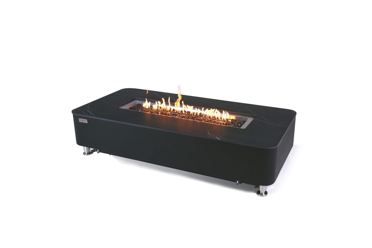 ELEMENTI PLUS VALENCIA 62-Inch Porcelain Top Fire Table OFP102BB