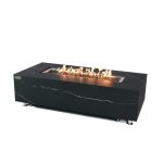 ELEMENTI PLUS VARNA 60-Inch Marble Porcelain Fire Table OFP121BB