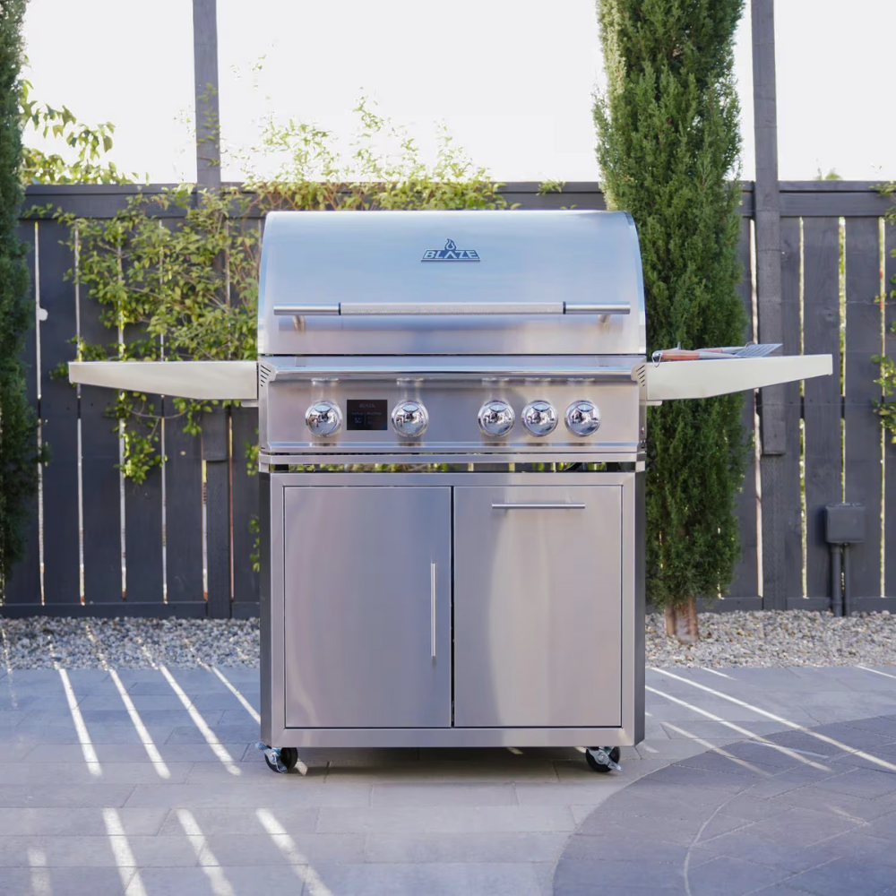 Blaze LTE PRO 32-Inch 4-Burner Freestanding Propane Gas Grill w Digital Temperature Screen & Rear Infrared Burner 01