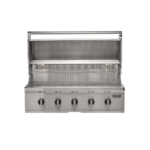 Coyote CL-Series 42-inch 5-Burner Built-In Gas Grill w Lift-Assist Hood & Safety Valve - C3CL42 OPEN
