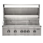 Coyote Outdoor Living 42 Inch SL-Series Built-In Gas Grill - Open - White Background