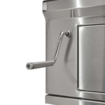 Coyote 36-in Built-In Charcoal Grill - C3CH36 close up handel