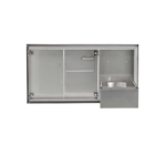 Coyote Outdoor Living C3-CDPOD 45 Inch Double Access Drawer & Roll Out Trash Bin Combo - Back