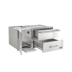 Coyote Outdoor Living C3-CDWD 42 Inch Warming Drawer & Door Combo - Open