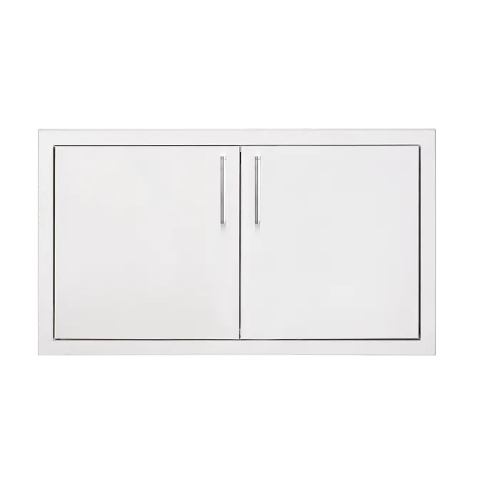 TrueFlame 30-Inch Double Access Door for Outdoor Kitchens with Magnetic Closure and Reversible Hinges