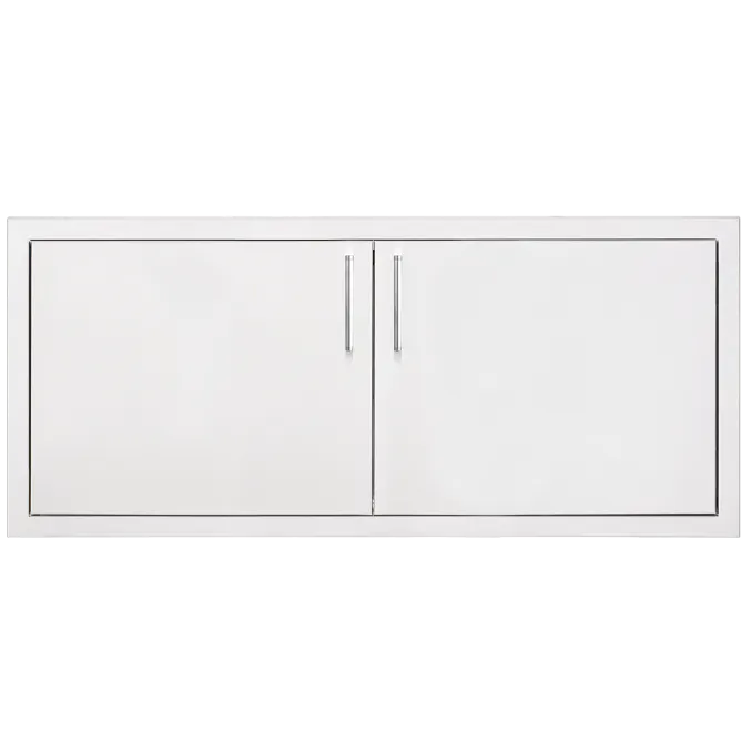TrueFlame 39-Inch Double Access Door in 304 Stainless Steel, Ideal for Large Outdoor Kitchen Storage Areas