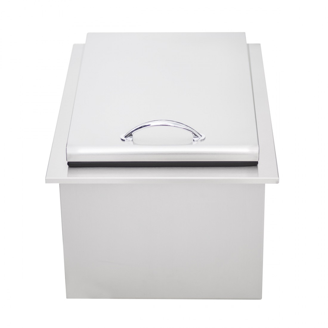 TrueFlame 17-Inch Drop-In Ice Bin for Outdoor Kitchens with Insulated Stainless Steel Build