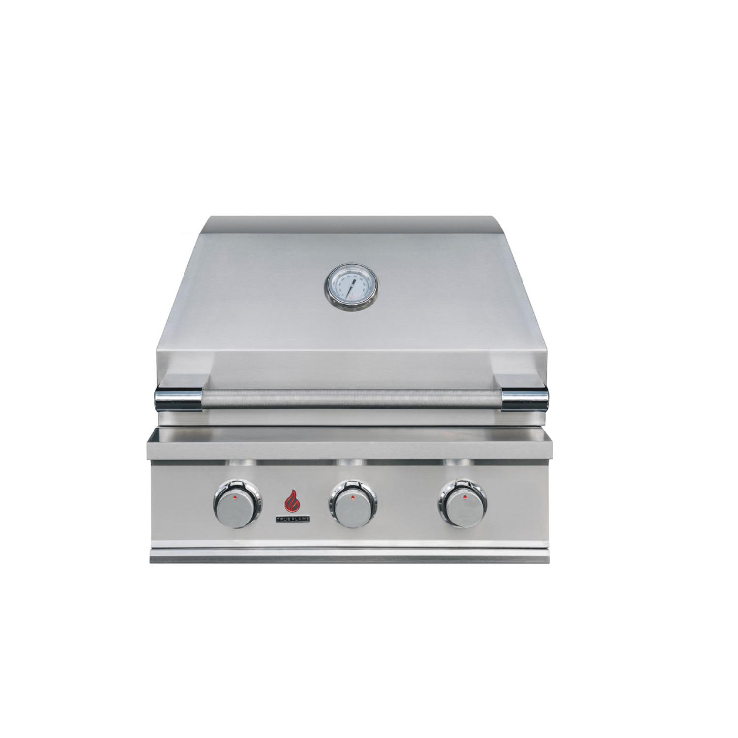True Flame E Series 25-Inch Freestanding Grill with LED Control Knobs and Compact Stainless Steel Design