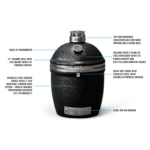 Lynx 18-Inch Built-In Ceramic Kamado Charcoal Grill Matte Gray - LCGRMG - Image 4