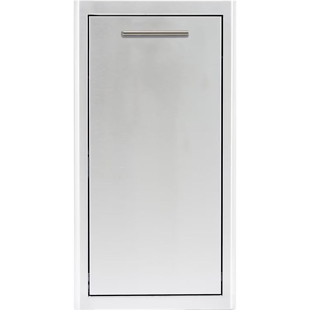 Blaze 13-Inch Narrow Roll-Out Stainless Steel Trash Bin