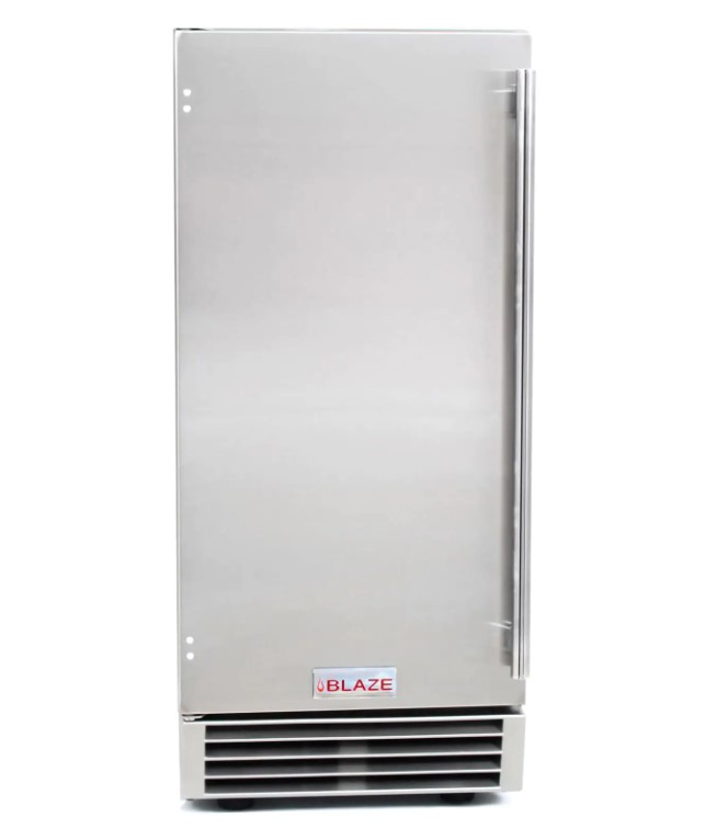 Blaze 50 Lb. 15-Inch Outdoor Rated Ice Maker With Gravity Drain