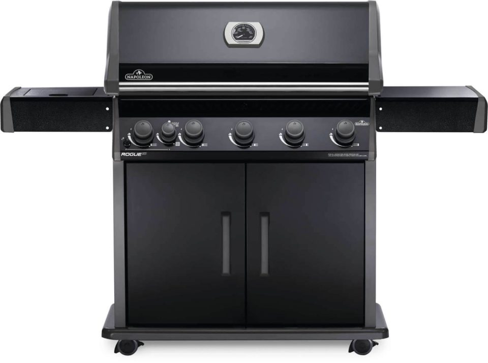 Napoleon Rogue XT 625 - A powerful propane freestanding grill with infrared side burner for high-heat searing.