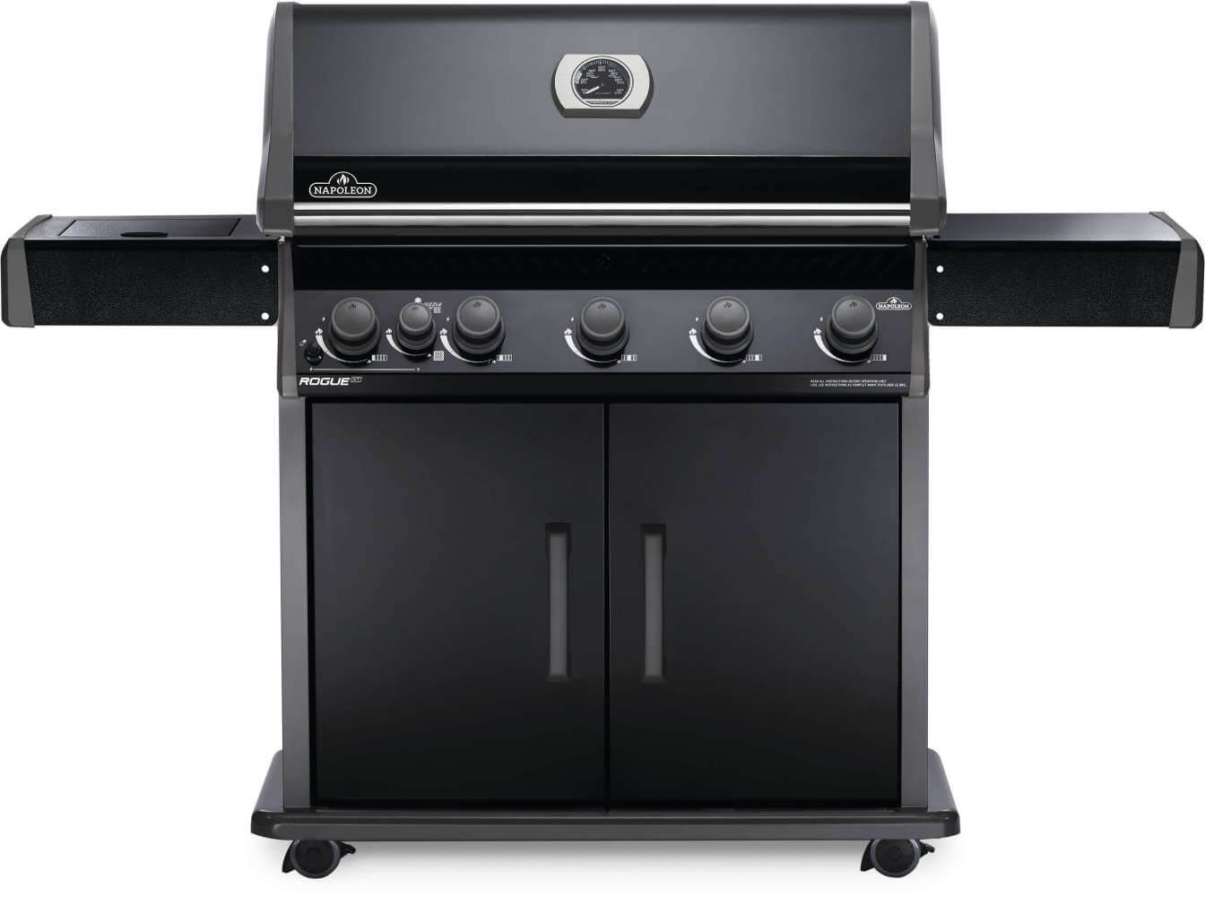 Napoleon Rogue XT 625 - A powerful propane freestanding grill with infrared side burner for high-heat searing.