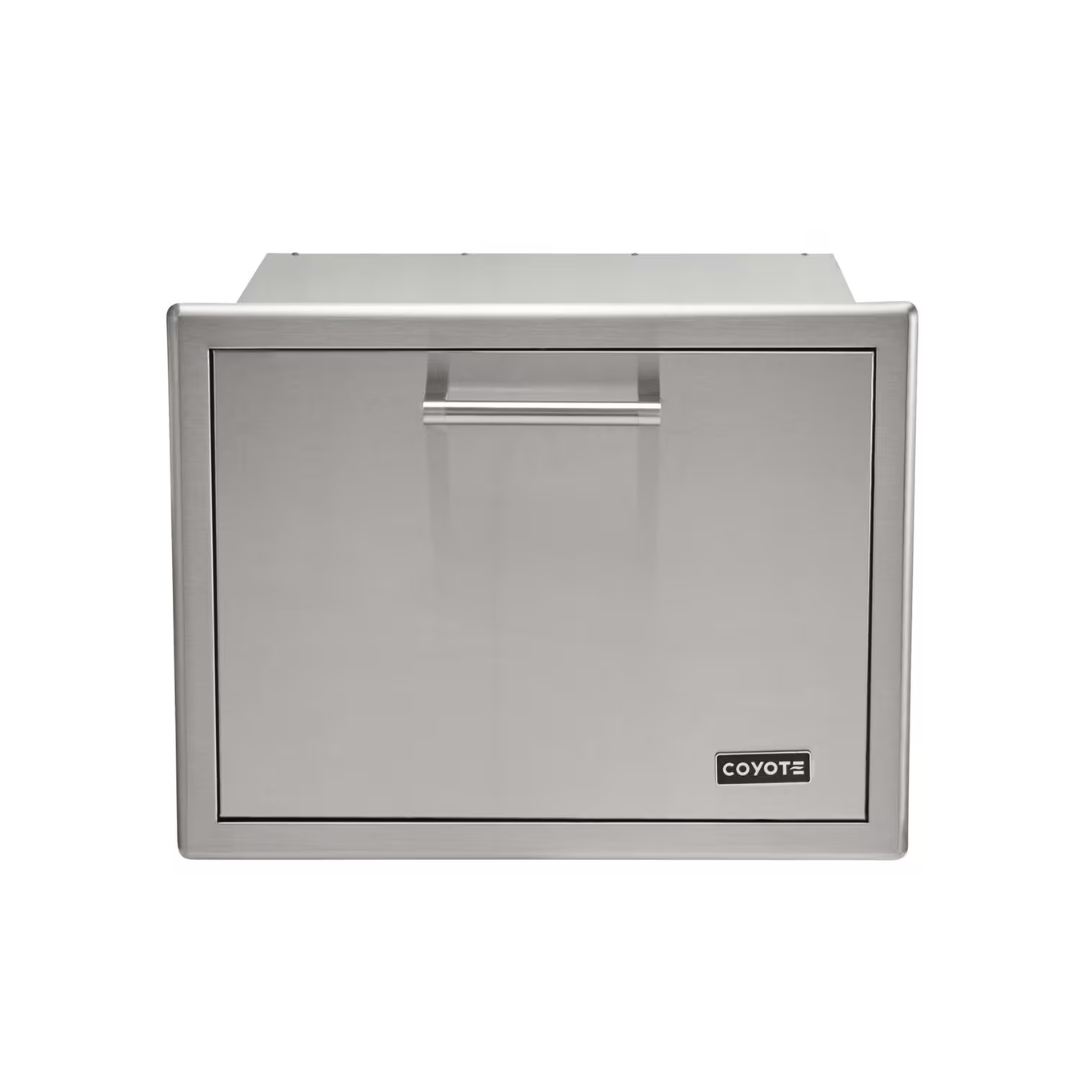 Coyote 26-Inch Pull-Out Ice Chest Drawer in Brushed Stainless Steel