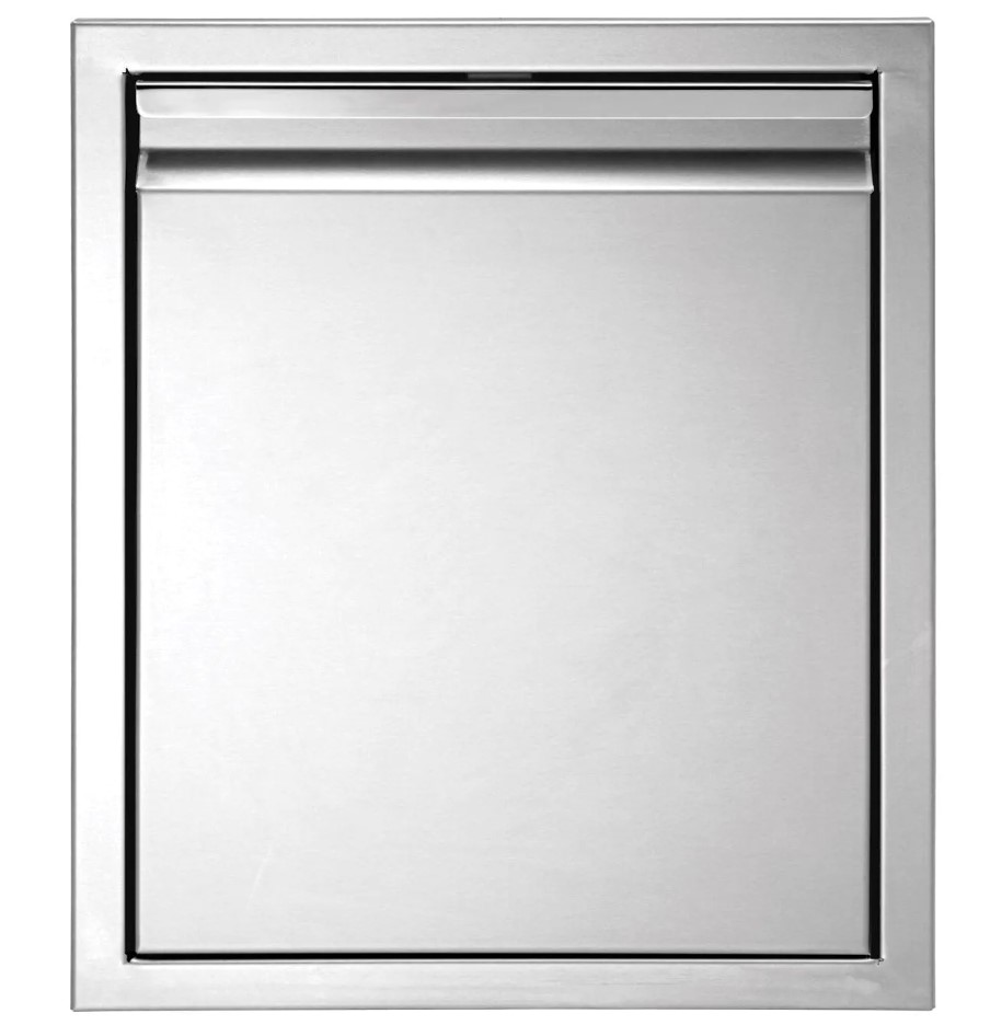 Twin Eagles 18-Inch Single Access Door with stainless steel finish and flush mount design.