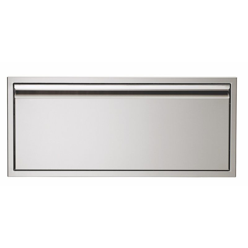 Twin Eagles 36-Inch Pellet Storage Drawer designed for dry and secure fuel storage.