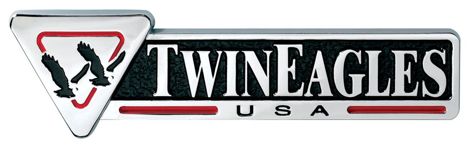 Twin Eagles USA grill logo badge symbolizing American-made quality and craftsmanship