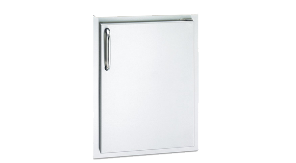 American Outdoor Grill 14-Inch Vertical Stainless Steel Access Door with Tubular Handle