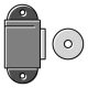 Icon of a magnetic cabinet latch, representing easy-access magnetic closure