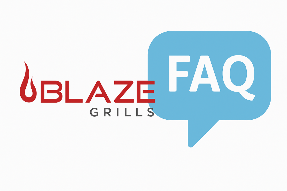 Blaze Grills FAQ - Common Questions Answered with Blaze Logo
