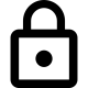 Icon of a secure padlock, representing locking wine cooler doors for safety