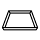 Icon of a drip tray, symbolizing grease management and safety