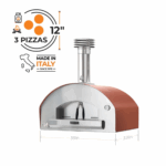 Fontana Forni Firenze Hybrid Pizza Oven - Red - FTFIR-H-R