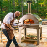 Fontana Forni Mangiafuoco Wood-Fired Pizza Oven On Cart
